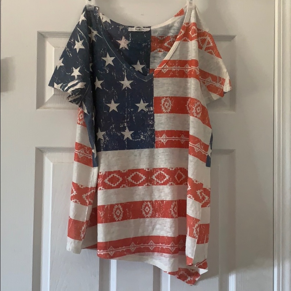 Red White and Blue Patriotic Top.